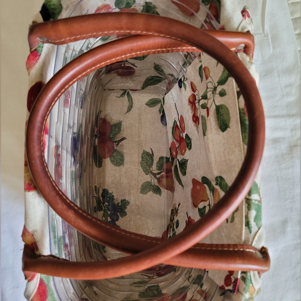 Longaberger Medium Boardwalk Basket Purse with Protector and 7 Liners, GUC - Picture 7 of 15